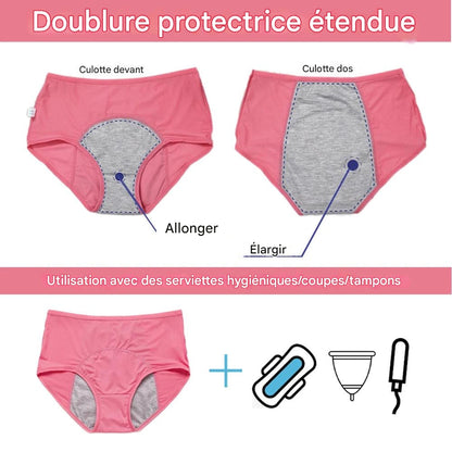 5 culottes anti-fuite pour femmes.